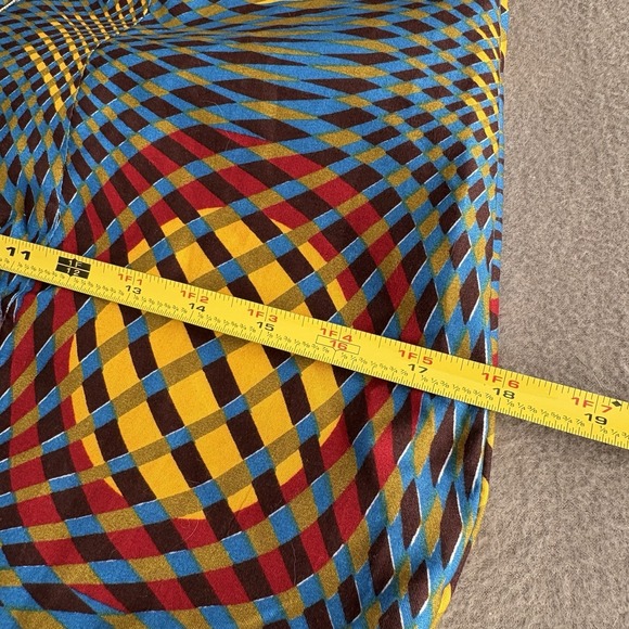 Ankara African Print Cap Sleeve Mermaid Maxi Dress Cap Sleeve XS Teal Yellow - Picture 10 of 11